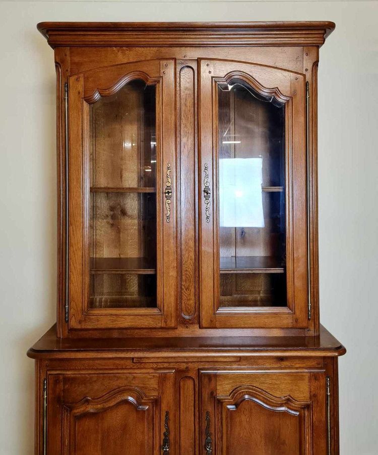 Vintage Rustic Solid Wood Bookcase 20th Century