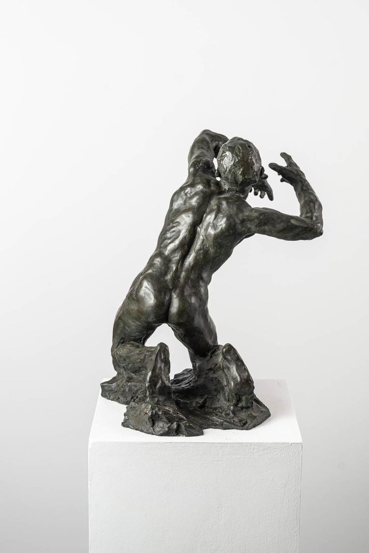 Male nude - Bronze sculpture - Orphée