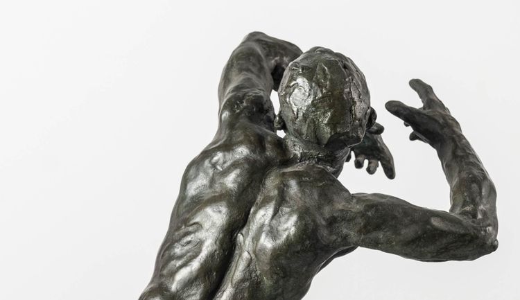 Male nude - Bronze sculpture - Orphée