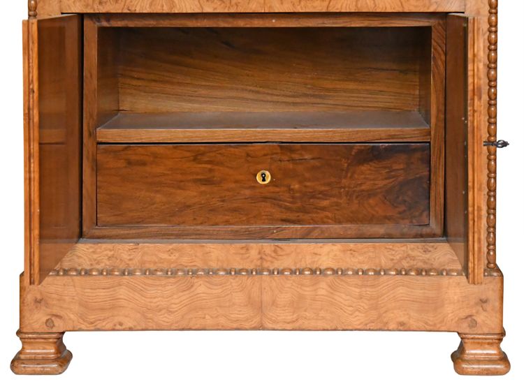 Restoration-period secretary in burrwood veneer