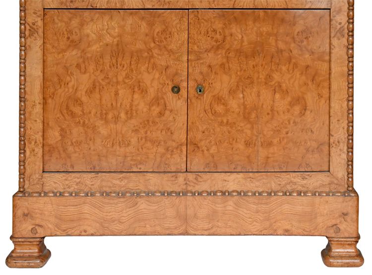 Restoration-period secretary in burrwood veneer