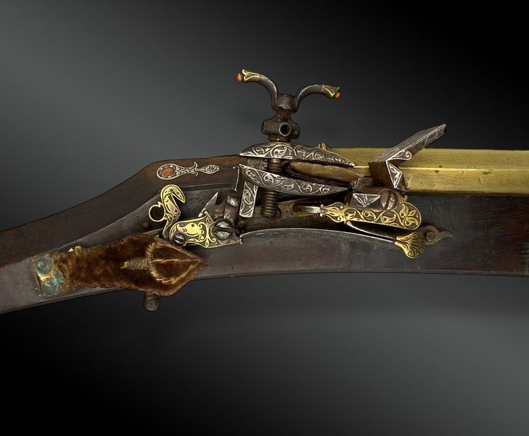 TROMBLON rifle in brass from North Africa Algeria, 19th century