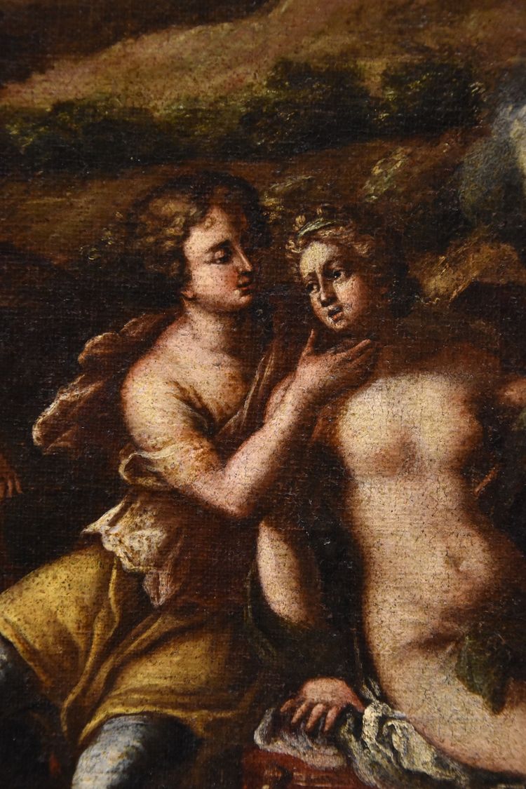 Idyll Between Venus And Adonis, Workshop Of Filippo Lauri (rome, 1623 – 1694)