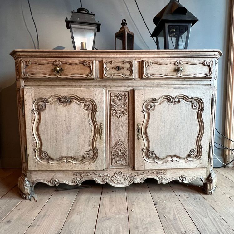 Louis XV Style Stripped Oak Liège Buffet