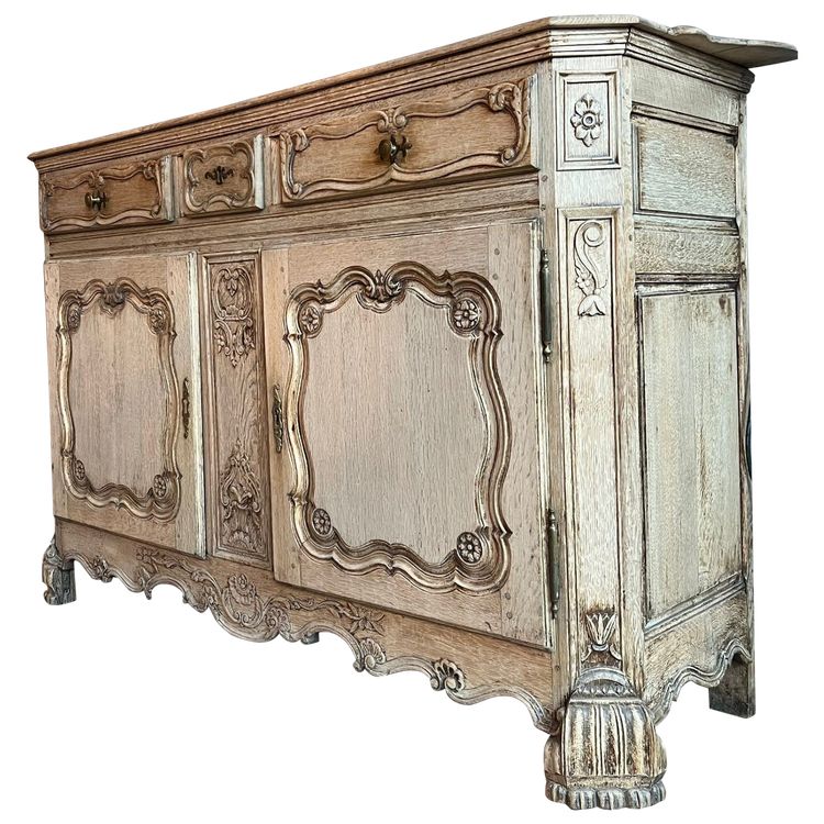 Louis XV Style Stripped Oak Liège Buffet