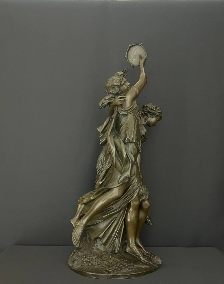 Bronze Statue after Clodion (1738-1814, Paris), Claude Michel.