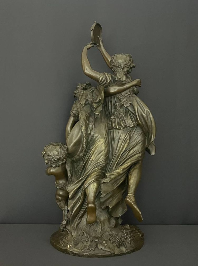 Bronze Statue after Clodion (1738-1814, Paris), Claude Michel.