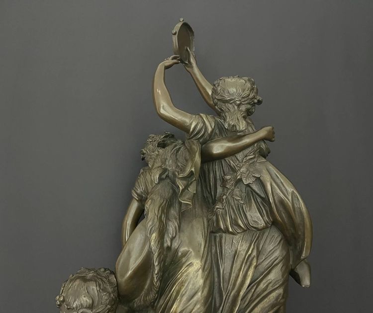 Bronze Statue after Clodion (1738-1814, Paris), Claude Michel.