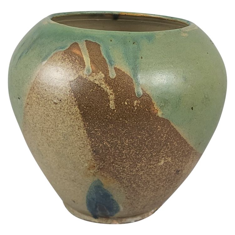 Lucien Arnaud Puisaye stoneware vase 1920s