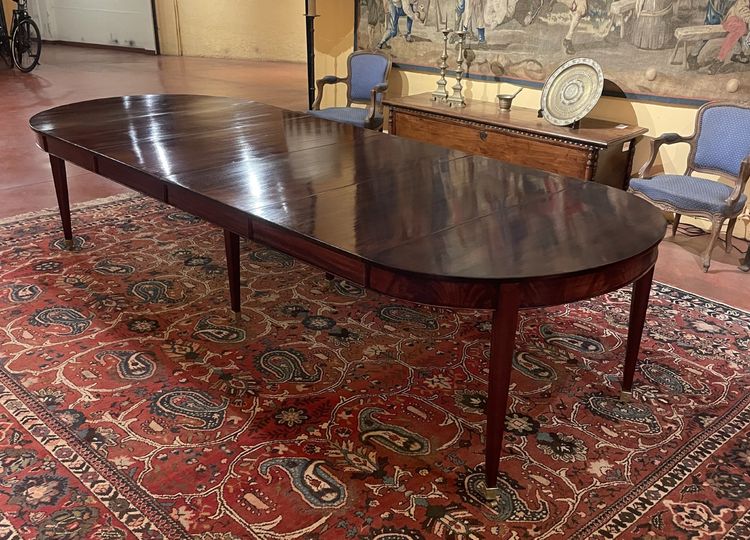 Louis XVI Mahogany Dining Table