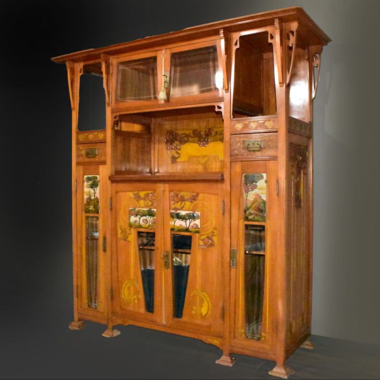 Raimondo D 'Aronco inspired Italian Art Nouveau Credenza