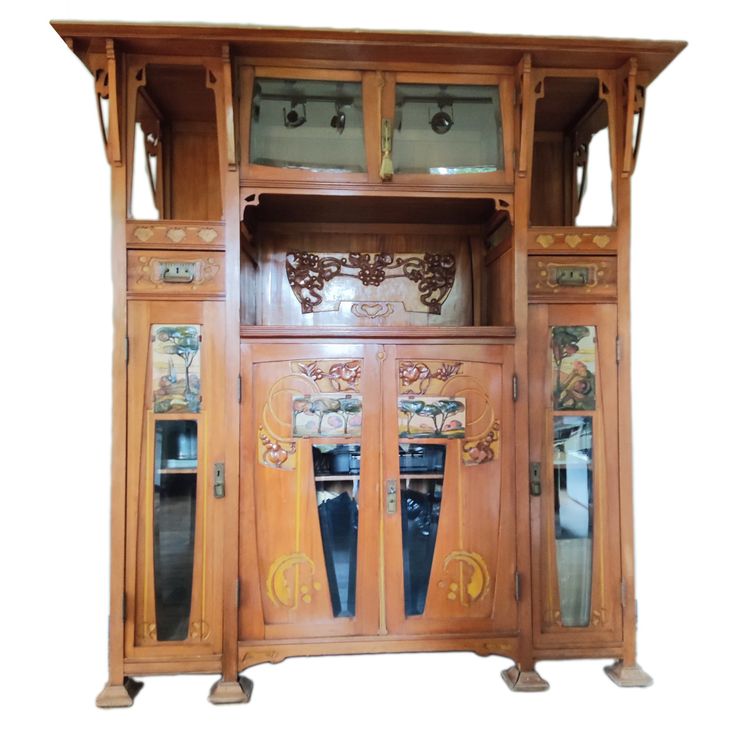 Raimondo D 'Aronco inspired Italian Art Nouveau Credenza