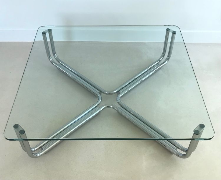 Table basse 784 petit modèle par Gianfranco Frattini pour Cassina, Italie 1968