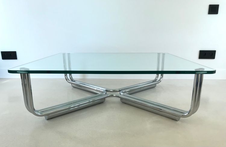 Table basse 784 petit modèle par Gianfranco Frattini pour Cassina, Italie 1968