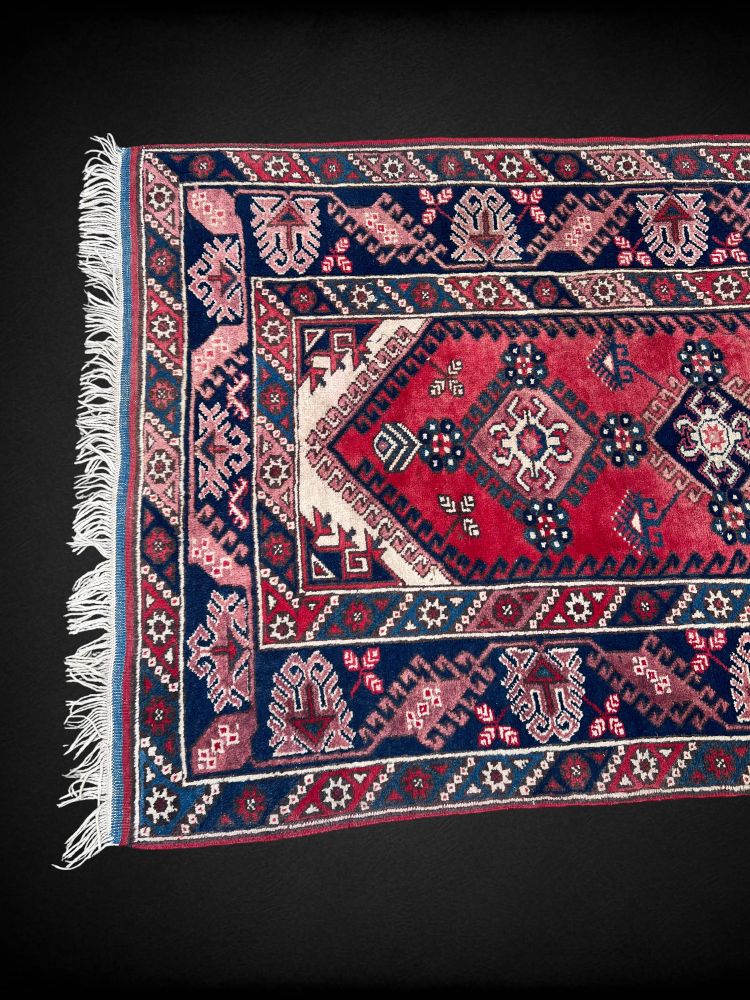 TURKISH HANDMADE KNOTTED WOOL RUG 210CM X 116CM