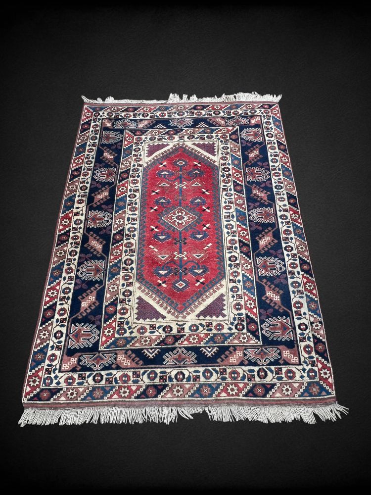 TURKISH HANDMADE KNOTTED WOOL RUG 220CM X 162CM