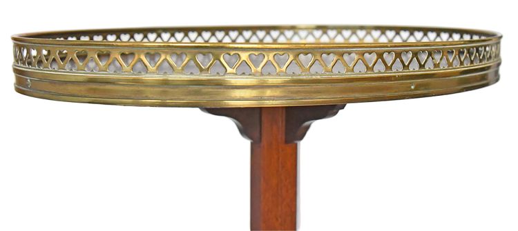 Pedestal table called "Mute Servant" stamped J. Champ in Paris