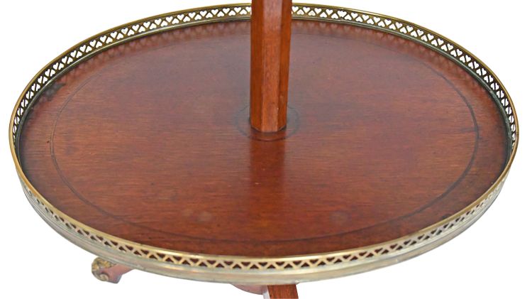 Pedestal table called "Mute Servant" stamped J. Champ in Paris