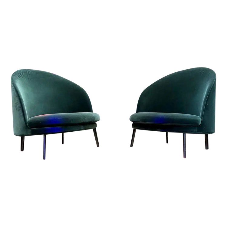 Pair of Arflex Delfino Armchairs