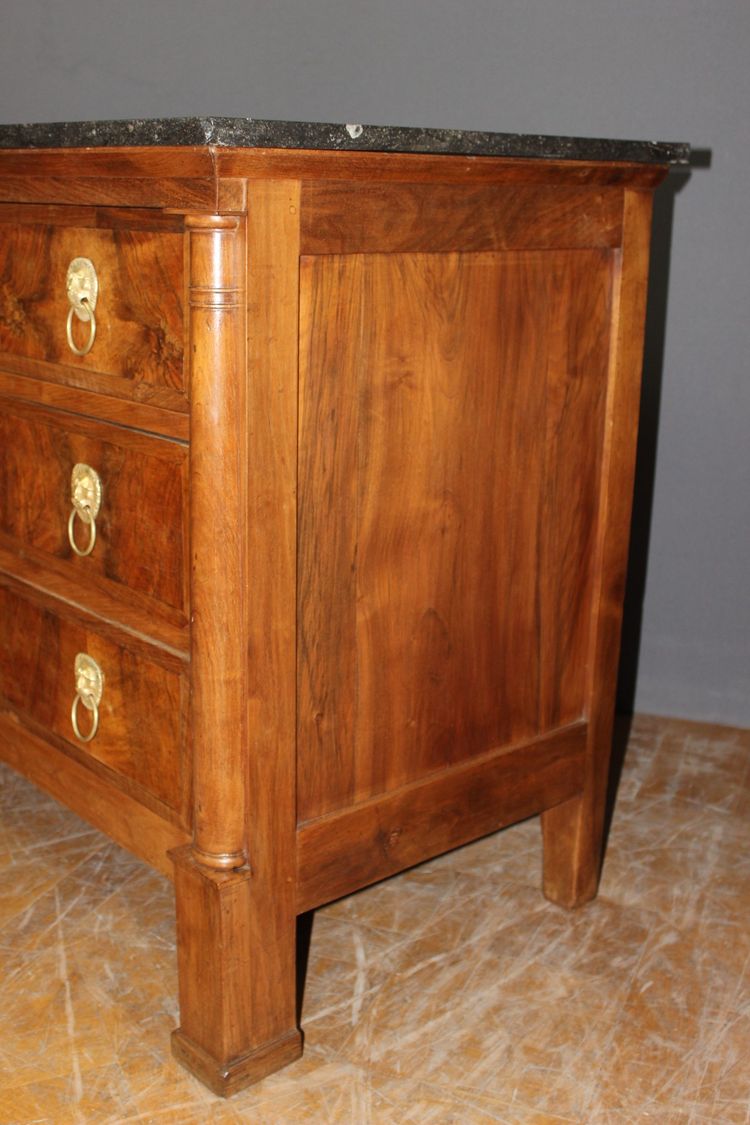 Empire Chest of Drawers in Walnut 19th Century