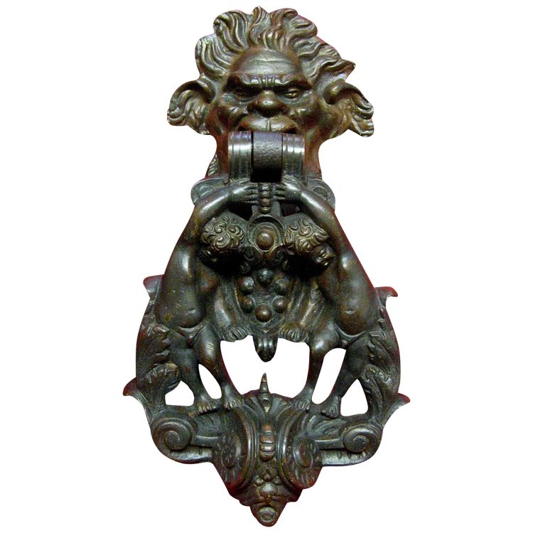 Large Door Knocker With The Medici Coat Of Arms In The Renaissance Style.