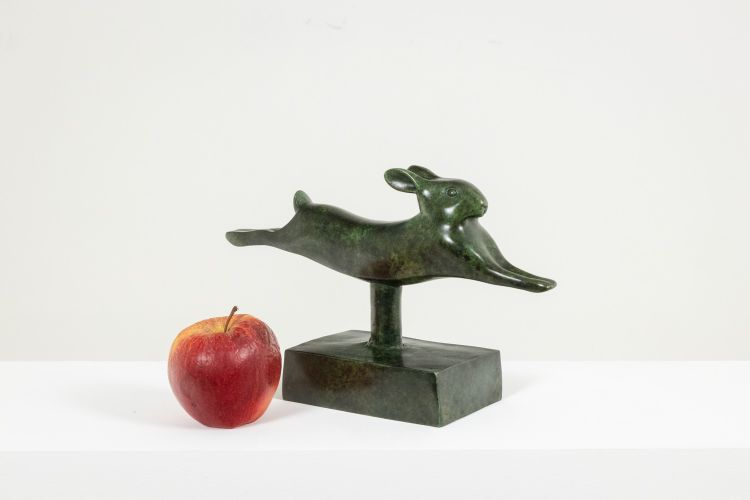 Francois Pompon. “Running Rabbit”, bronzo, edizione 2006. LS62003008BLS62003008B