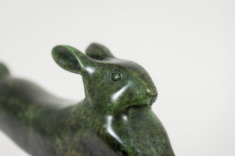 Francois Pompon. “Running Rabbit”, bronzo, edizione 2006. LS62003008BLS62003008B