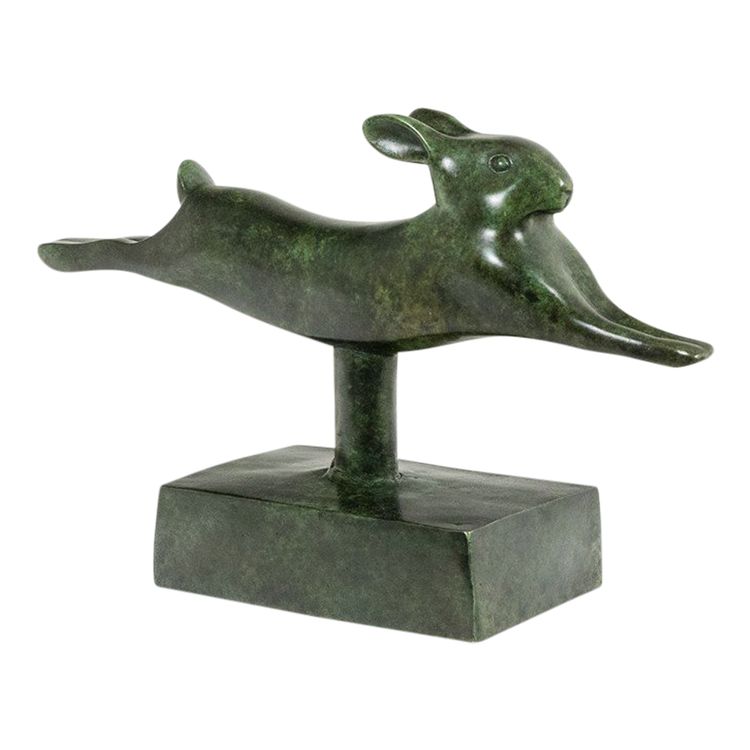 Francois Pompon. “Running Rabbit”, bronzo, edizione 2006. LS62003008BLS62003008B