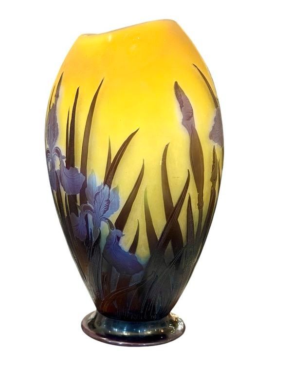 Emile Gallé Vase "With Irises"