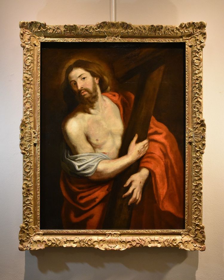 Anthoon Van Dyck (antwerp 1599 - London 1641) Workshop - Christ Carrying The Cross