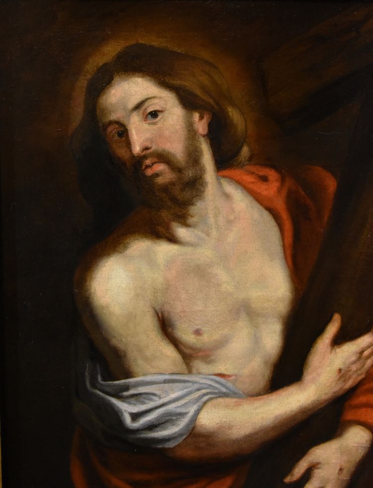 Anthoon Van Dyck (antwerp 1599 - London 1641) Workshop - Christ Carrying The Cross