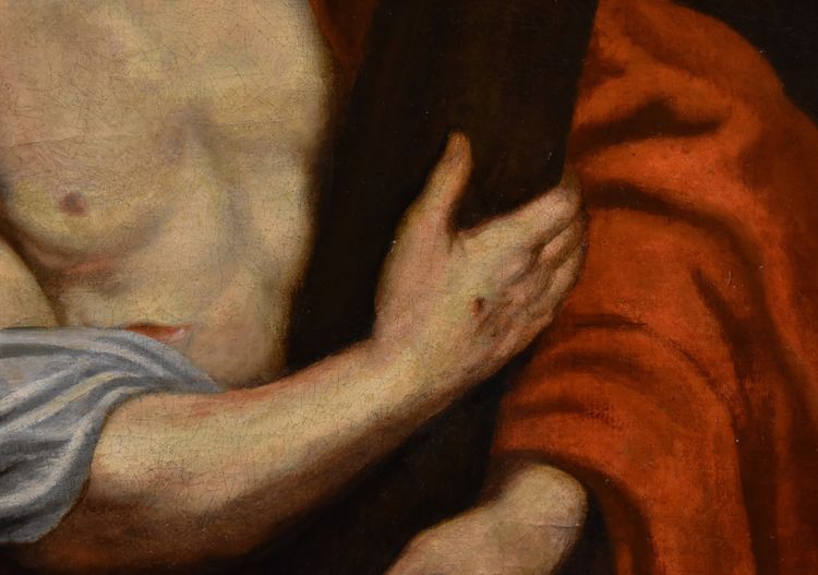 Anthoon Van Dyck (antwerp 1599 - London 1641) Workshop - Christ Carrying The Cross