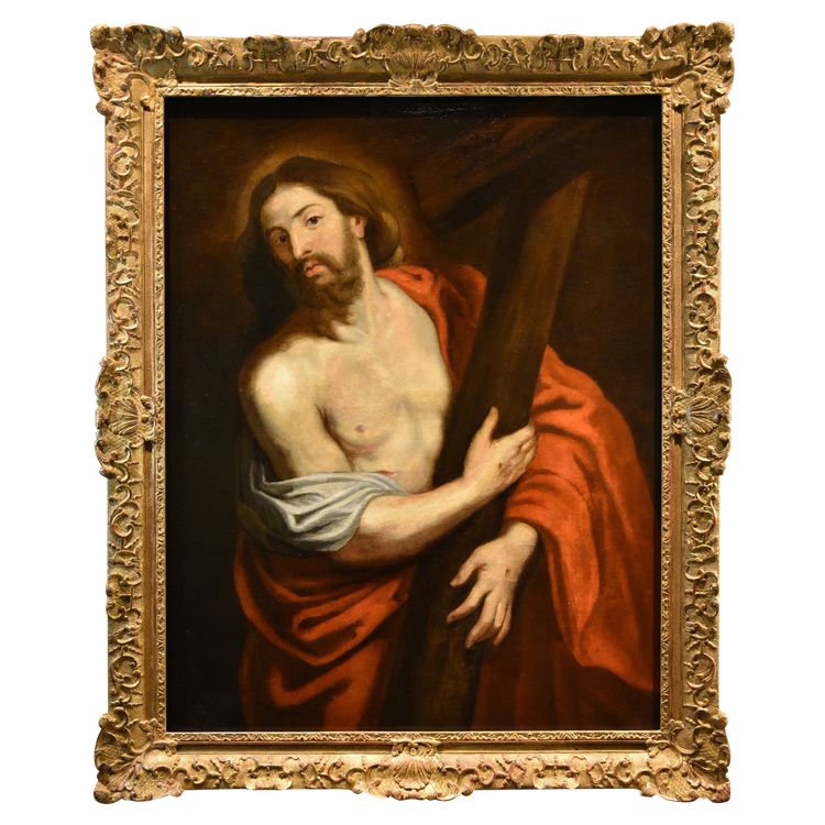 Anthoon Van Dyck (antwerp 1599 - London 1641) Workshop - Christ Carrying The Cross