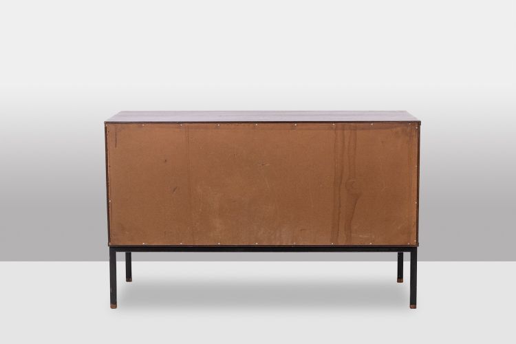 Martin Visser. Buffet in wenge and raffia. 1970s.