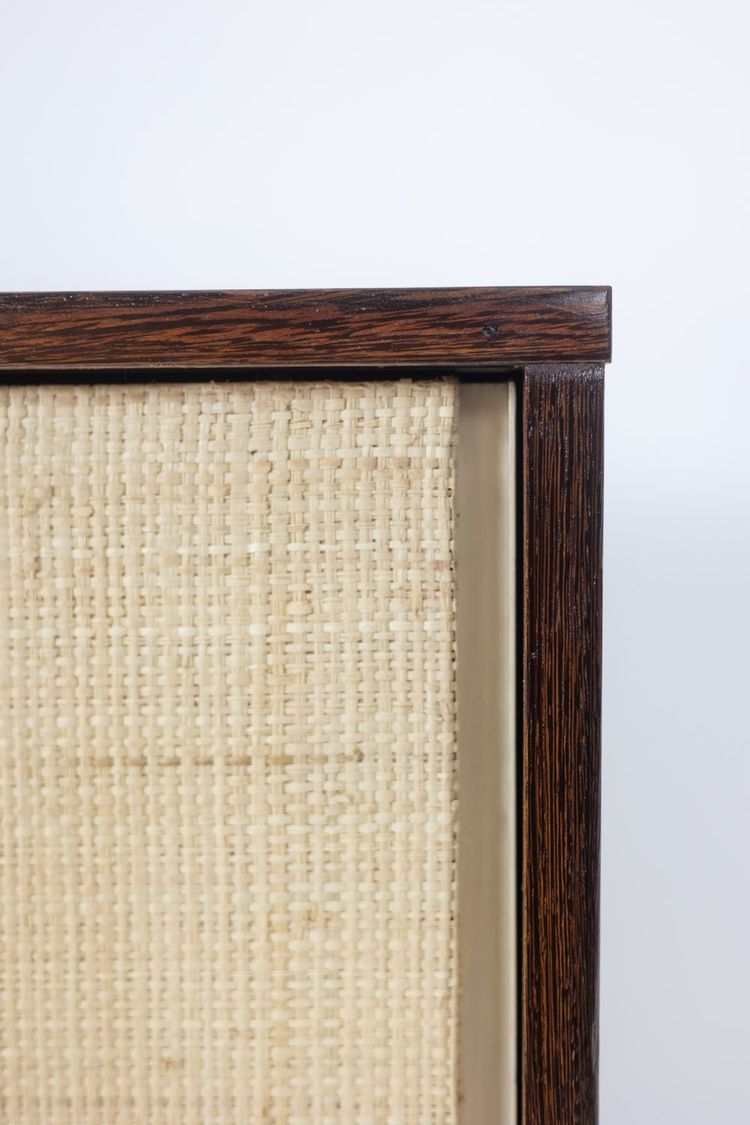 Martin Visser. Buffet in wenge and raffia. 1970s.