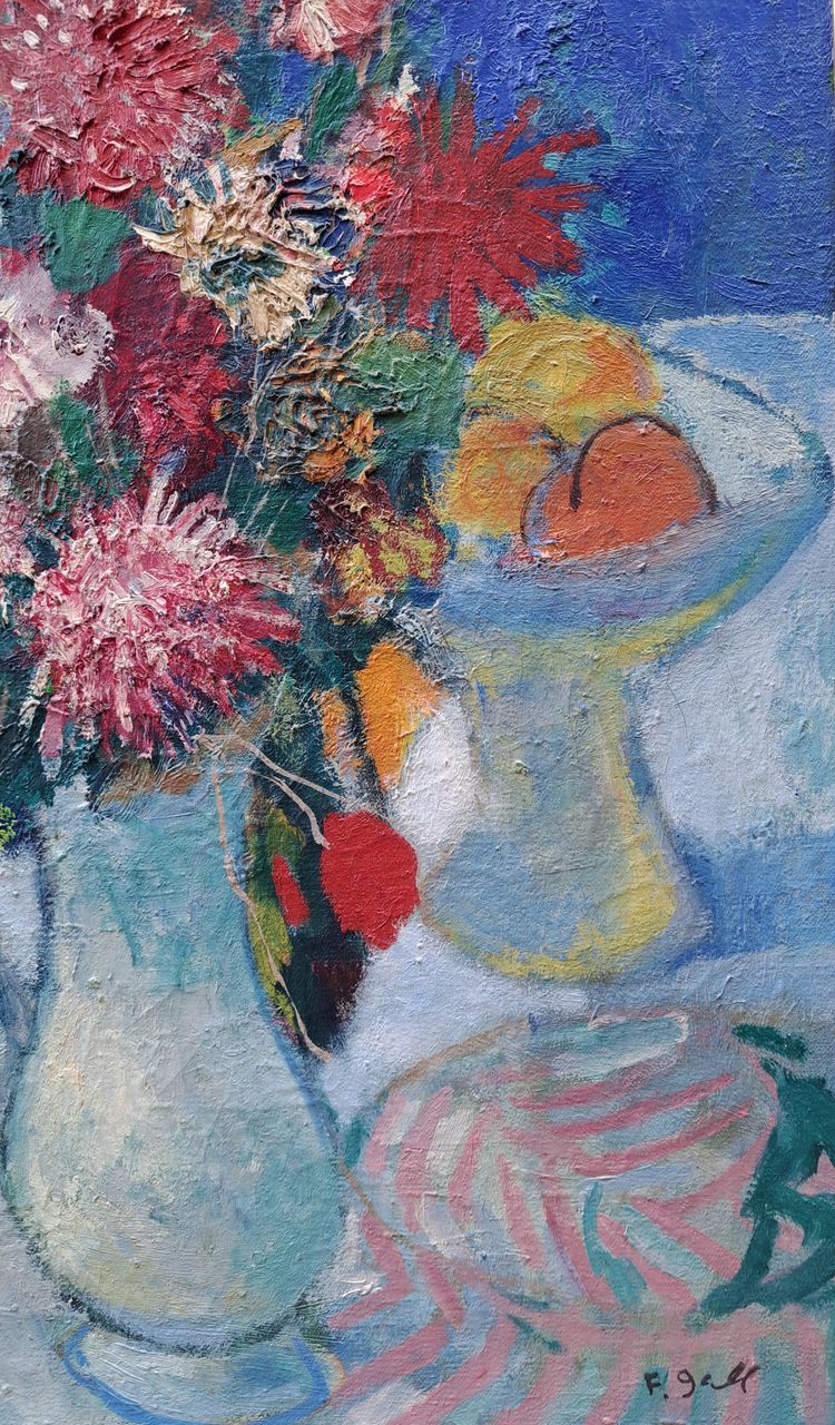 François GALL (1912-1987) - Bouquet of Dahlias