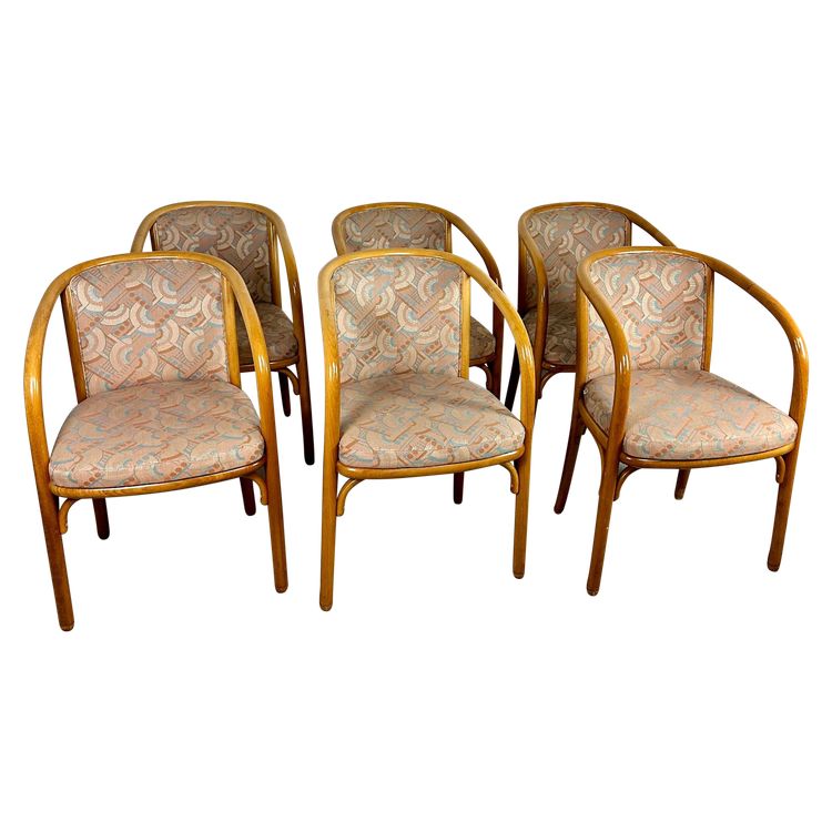 Chairs (set of 6) Baumann model Champagne 1980'S