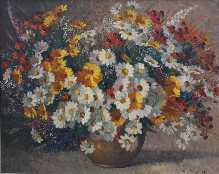 Jean Rigaud (1912-1999) - Large Bouquet of Flowers