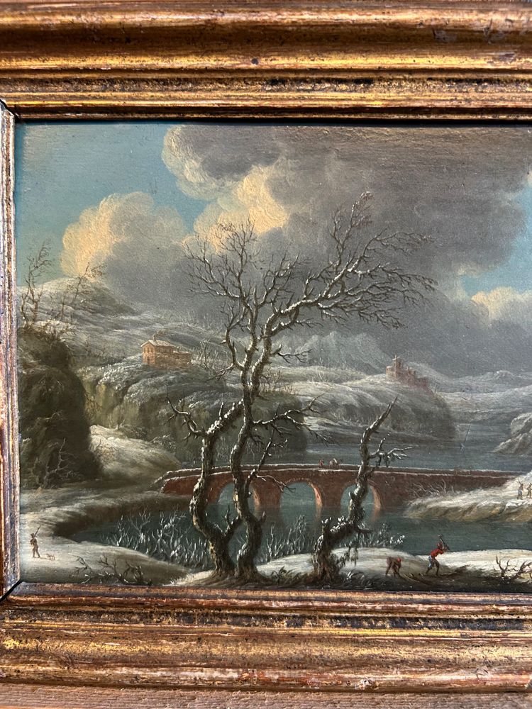 Charles Léopold Grevenbroeck (1730-1759) Paire De Tableaux Huiles Sur Cuivre  XVIIIème siècle 