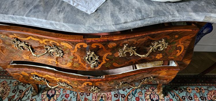 Louis XV period chest of drawers, regional work circa 1760.