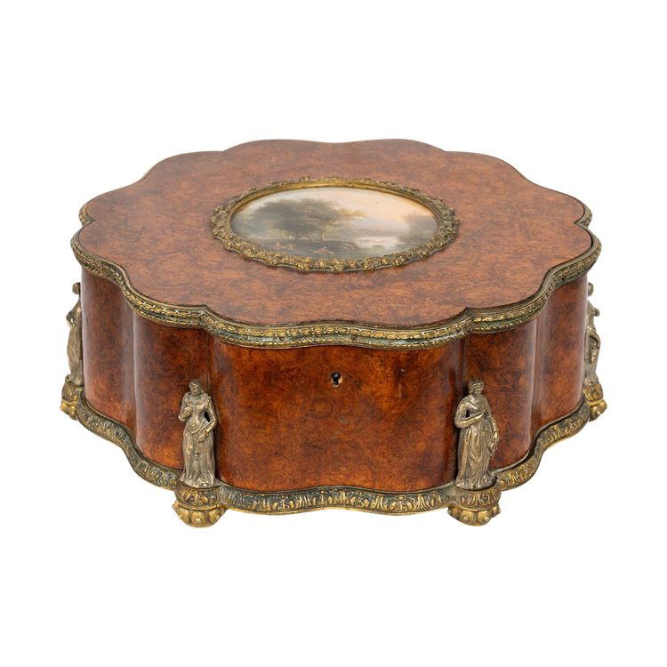 Antique jewelry box, France, 19th century.