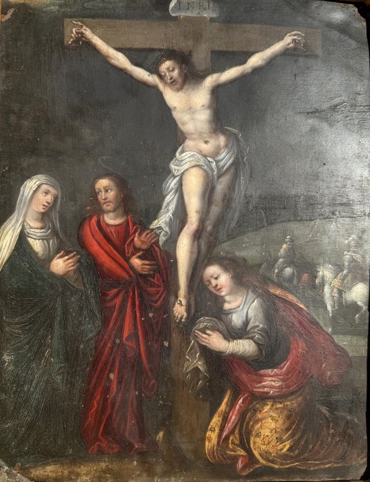 Crucifixion scene - Circa 1630