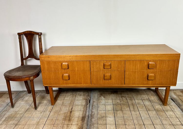 Vintage 1960s English teak sideboard