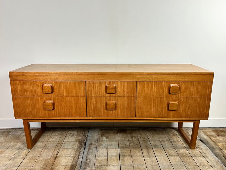 Vintage 1960s English teak sideboard