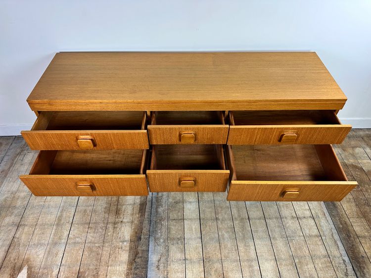 Vintage 1960s English teak sideboard