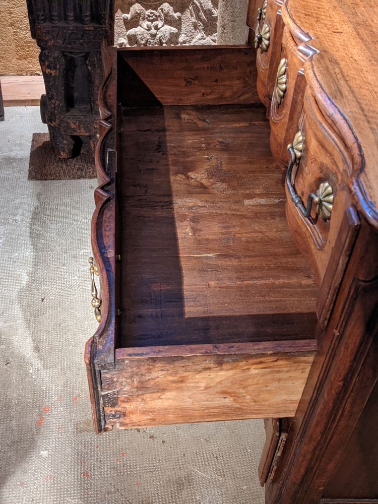 18th century crossbow chest of drawers