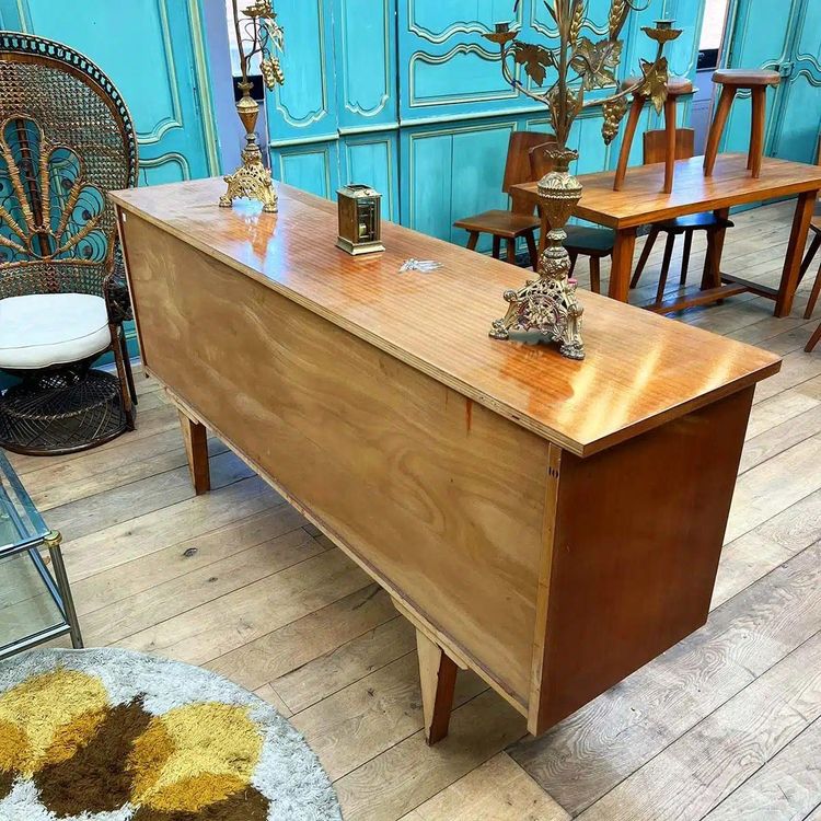 Chinese Sideboard With Gilded Lacquered Panels