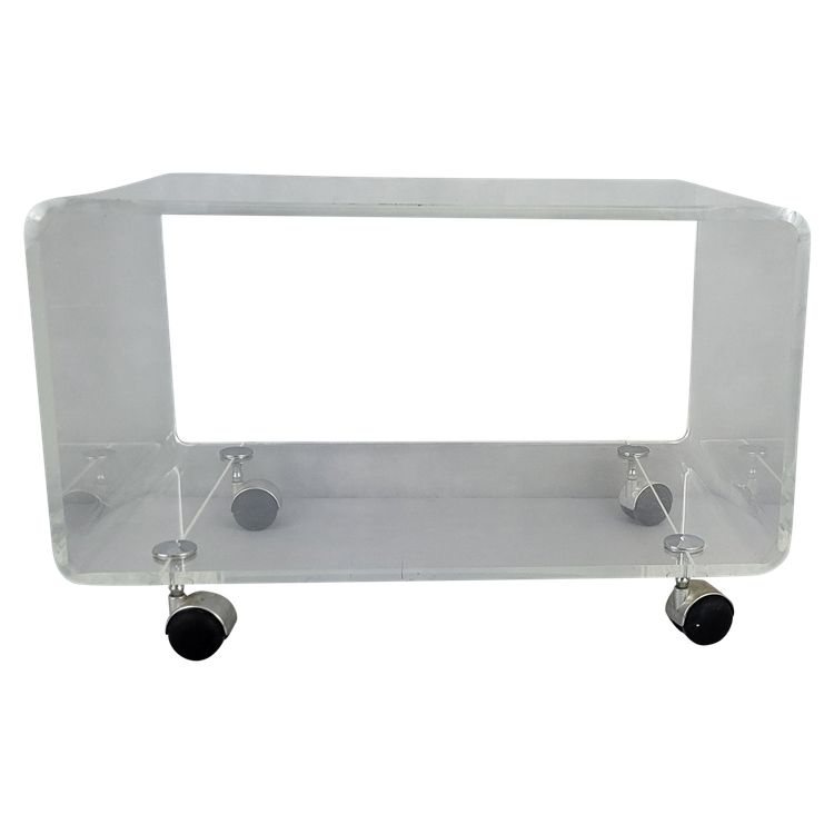 David Lange Plexiglas Coffee Table / Serving Trolley