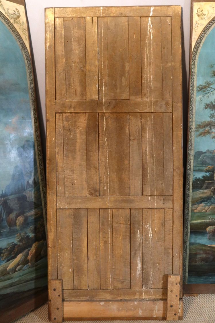 Set of six painted panels (2.60m high) early 19th century