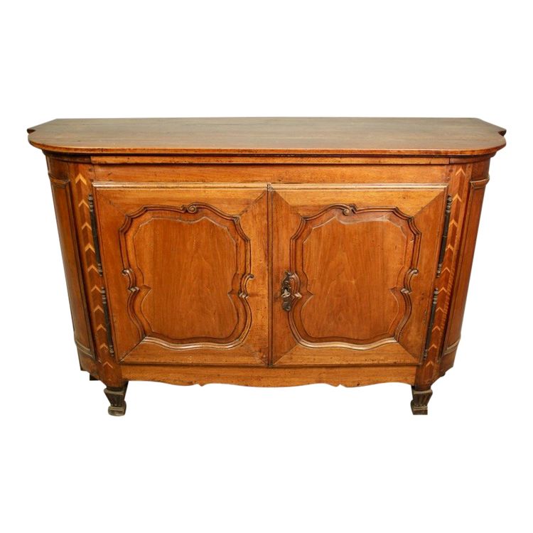 18th Century Walnut Sideboard with Pull Handle, Eastern France